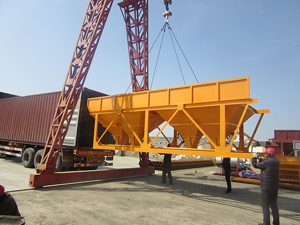 different parts of concrete batching plants