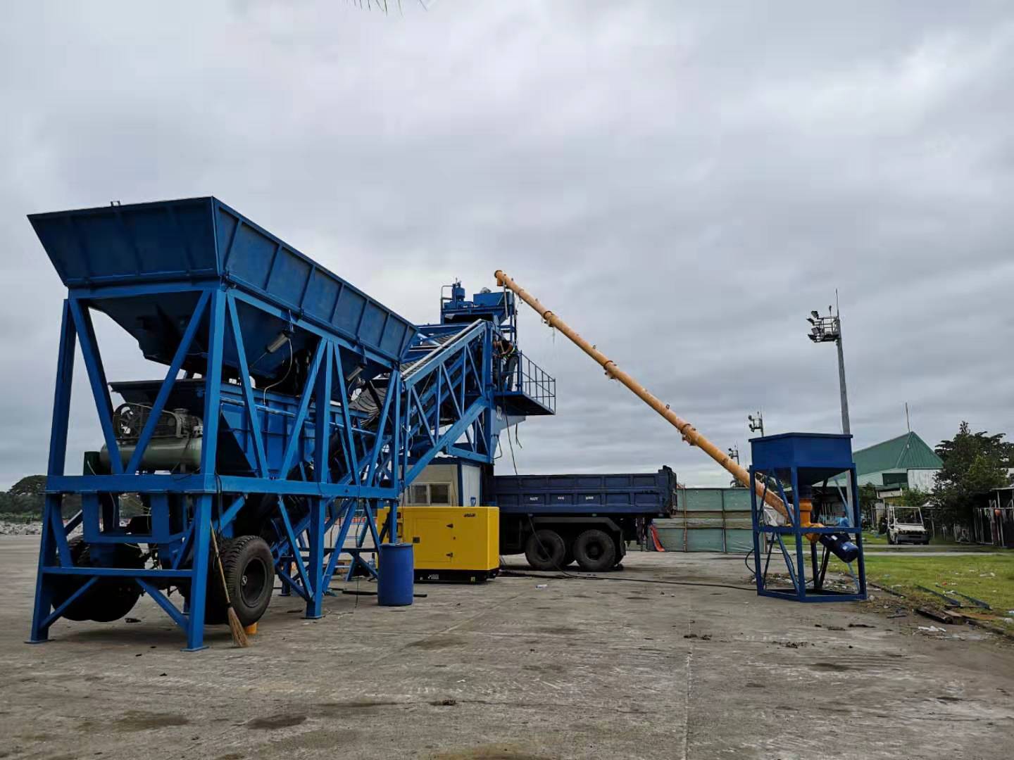 Mobile Concrete Mixing Plant