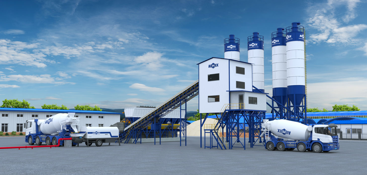 AJ-120 concrete batching plant