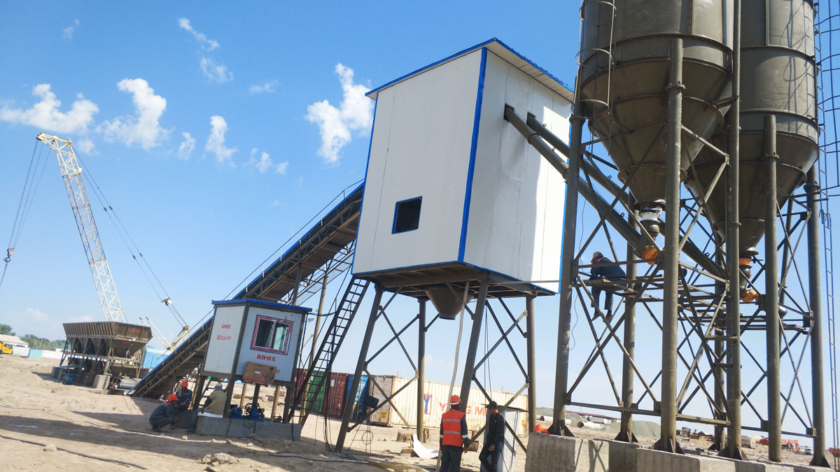 AJ-90 concrete plant Uzbekistan